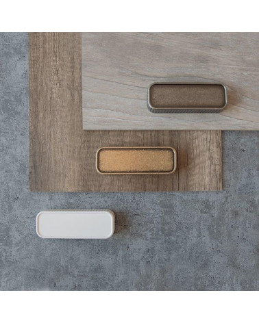 Tirador de mueble WEGA tirador de diseño dispuesto sobre placas