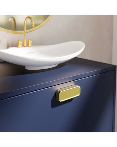 Tirador de mueble WEGA tirador de diseño color 4 montado en un cajón