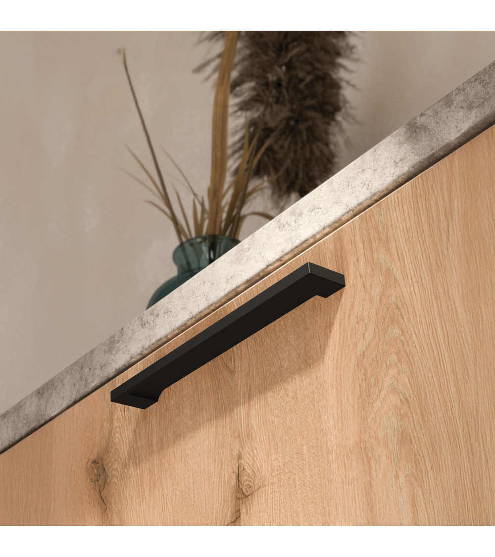 Tirador de mueble negro mate PRONUS tirador de diseño