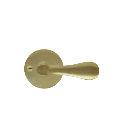 Maneral de puerta dorado satinado en latón 289 - maneral de diseño
