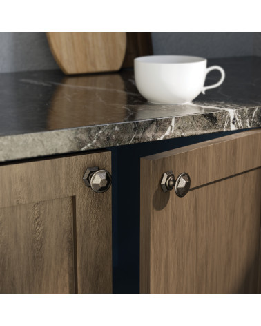 Botón de mueble plata envejecida MARSIAS tirador de diseño
