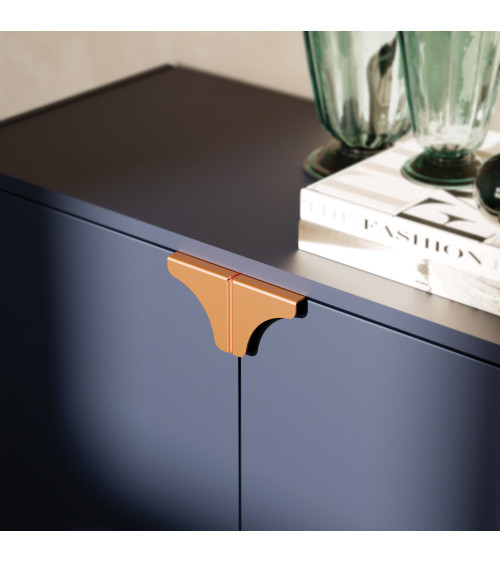 Tirador de mueble color cobre BORSA tirador de diseño