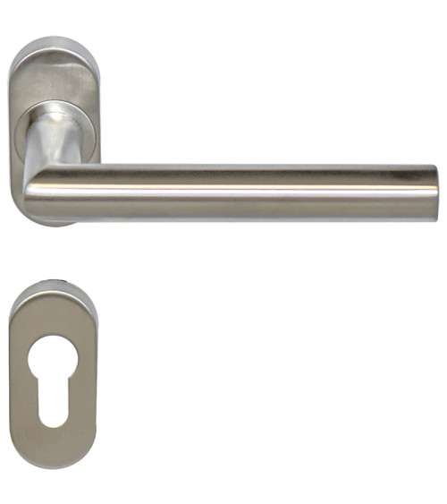 Tirador de puerta Altesse+roseta de acero inoxidable 316 para ambientes salinos EUROWALE