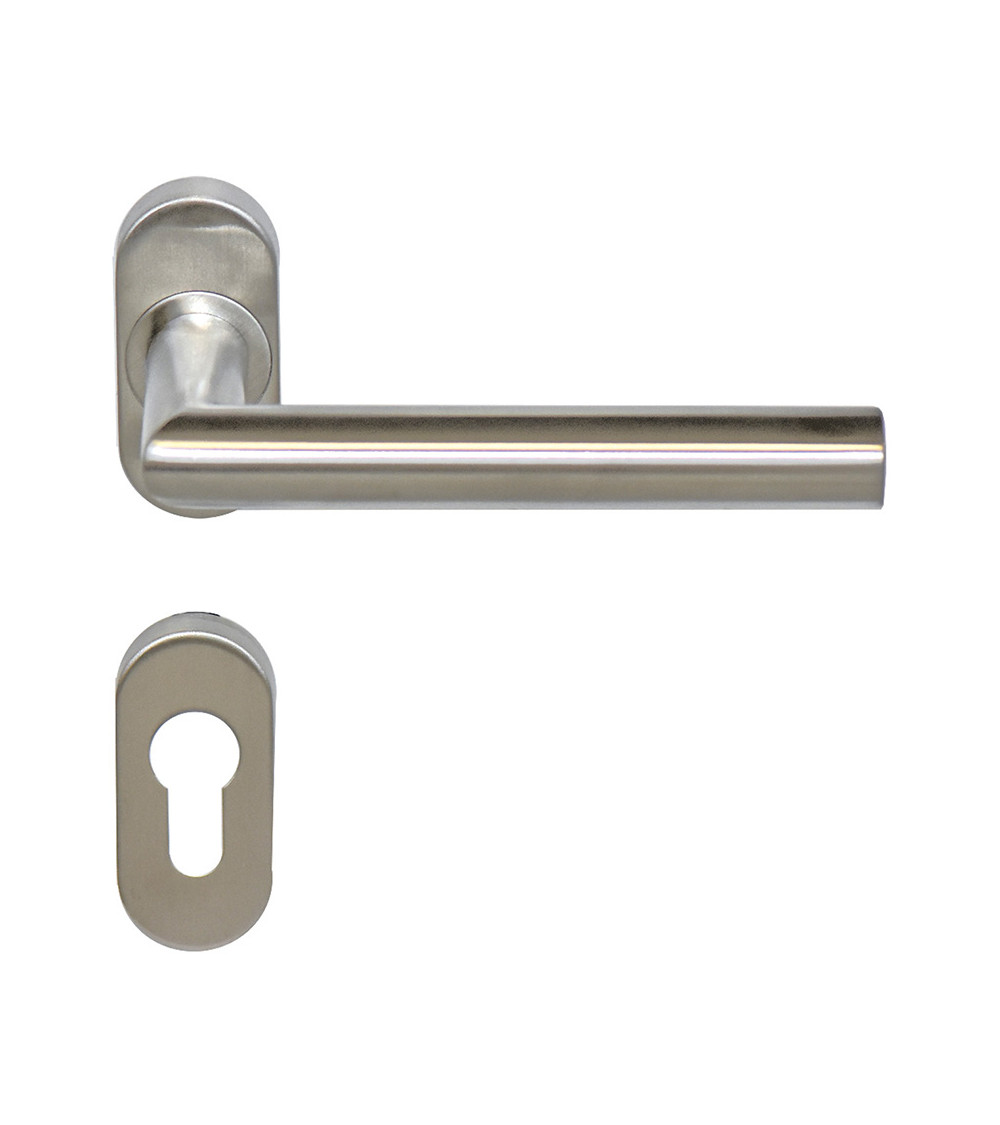 Tirador de puerta Altesse+roseta de acero inoxidable 316 para ambientes salinos EUROWALE
