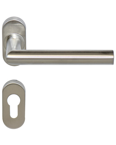 Tirador de puerta Altesse+roseta de acero inoxidable 316 para ambientes salinos EUROWALE