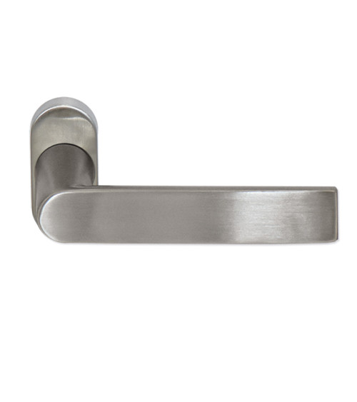 Tirador BASTIDE reforzado en acero inox 304 sobre roseta ovalada EUROWALE