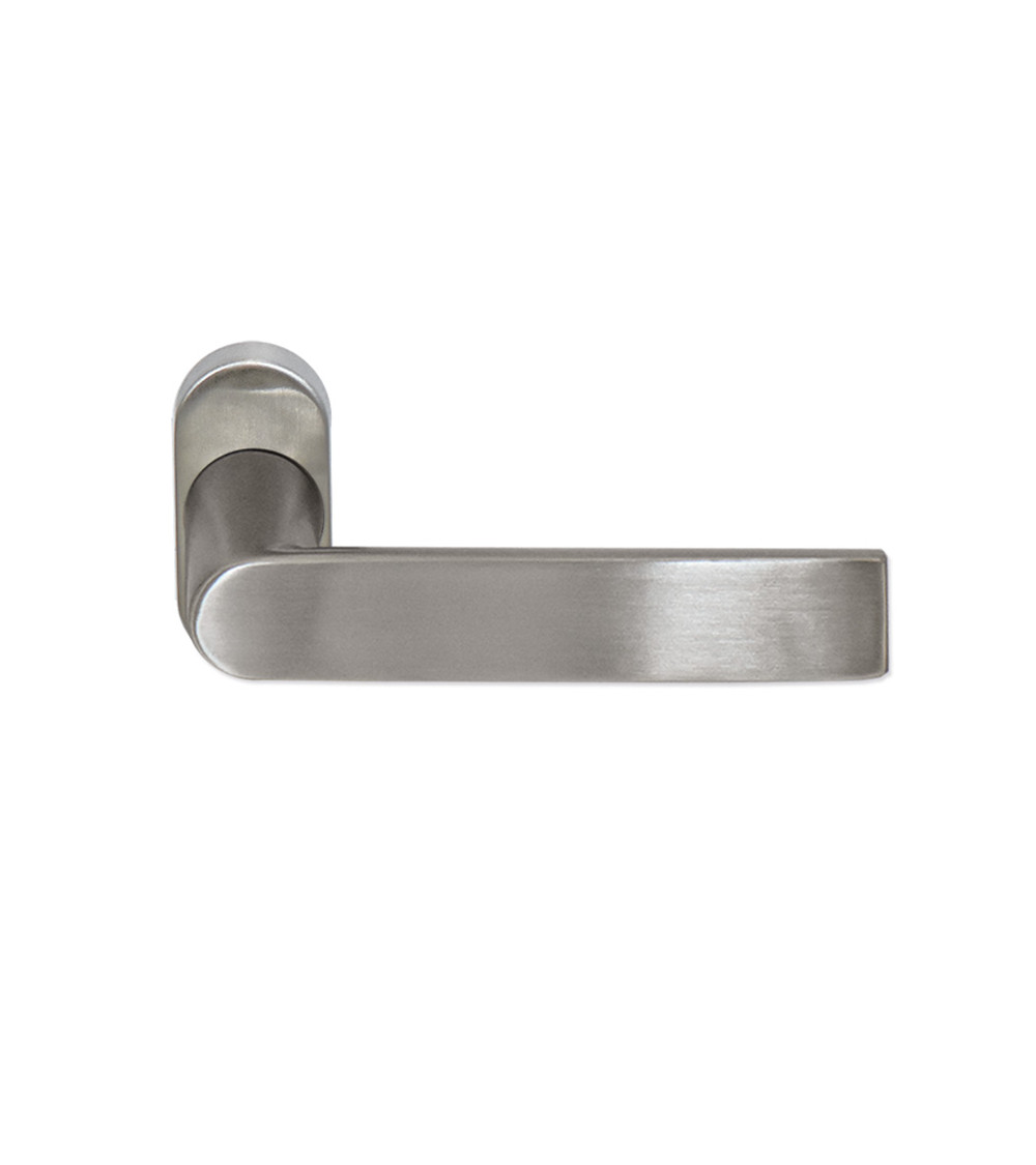 Tirador BASTIDE reforzado en acero inox 304 sobre roseta ovalada EUROWALE