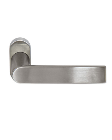Tirador BASTIDE reforzado en acero inox 304 sobre roseta ovalada EUROWALE