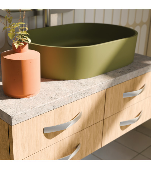 Tirador de mueble cromo pulido PIANO diseño