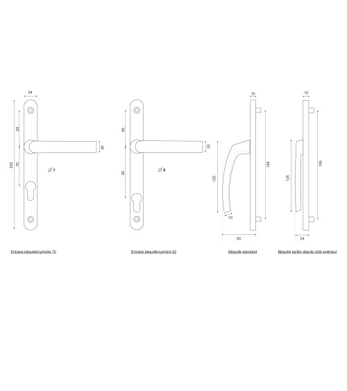 Posy saliente reducido ea70 pl 24 blanco