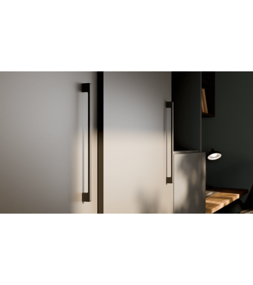 Tirador de mueble negro mate TECHNO tirador de diseño