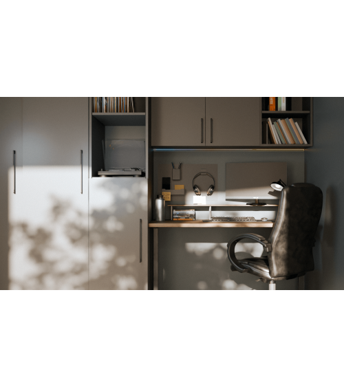 Tirador de mueble negro mate TECHNO tirador de diseño