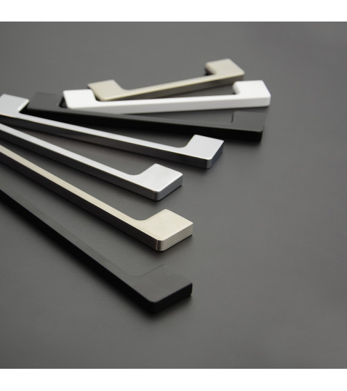 Tirador de mueble color acero inoxidable TECHNO diseño