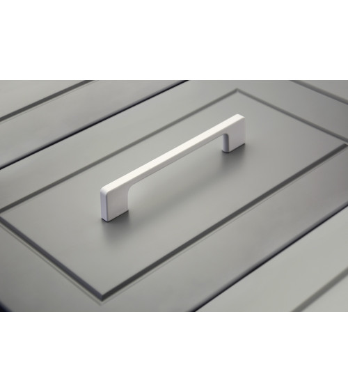 Tirador de mueble blanco brillante TECHNO diseño