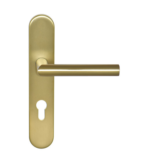 Tirador Altesse Oro Satinado sobre placa cilindro ea70 EUROWALE