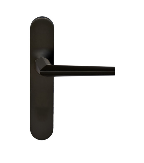 Palanca Loo negra sobre placa ciega