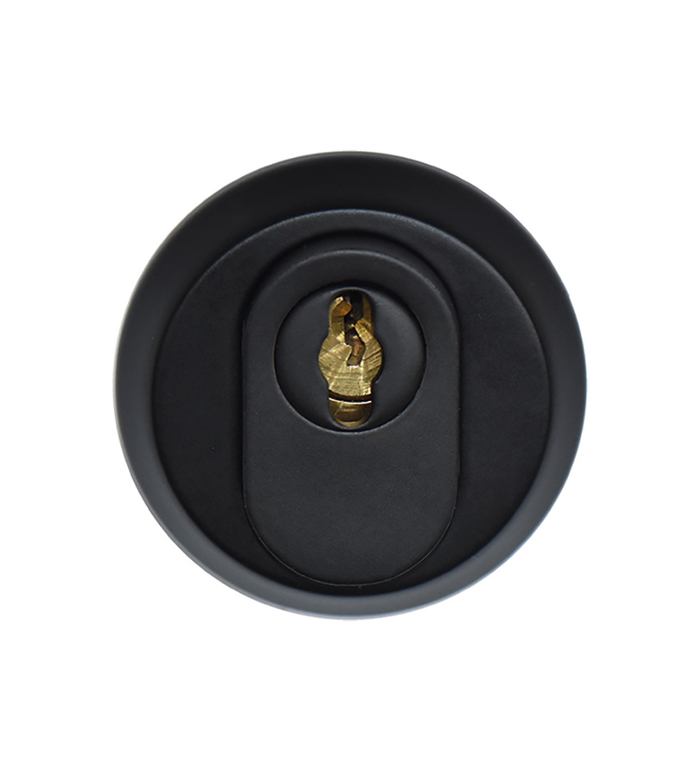 Escudo de seguridad redondo Inox Negro EUROWALE