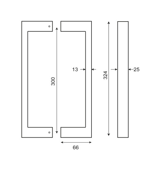 Tirador simple Majestea inox EUROWALE