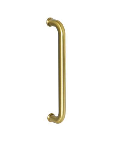 Tirador simple Bordeaux Acodado Oro Satinado PVD EUROWALE