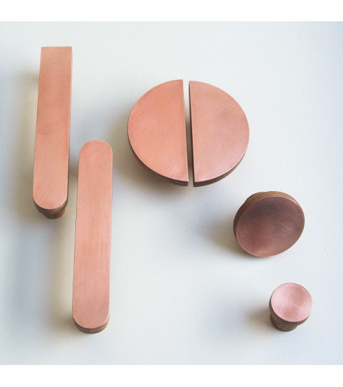 Percha de madera y cobre COPPER