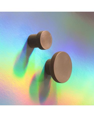 Percha de madera y cobre COPPER