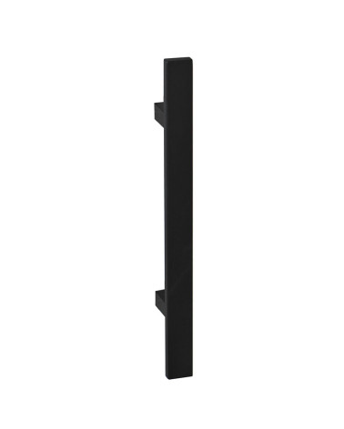 Tirador rectangular en T negro simple EUROWALE