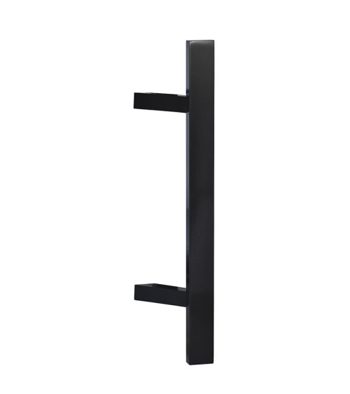 Tirador desplazado rectangular en T negro simple EUROWALE