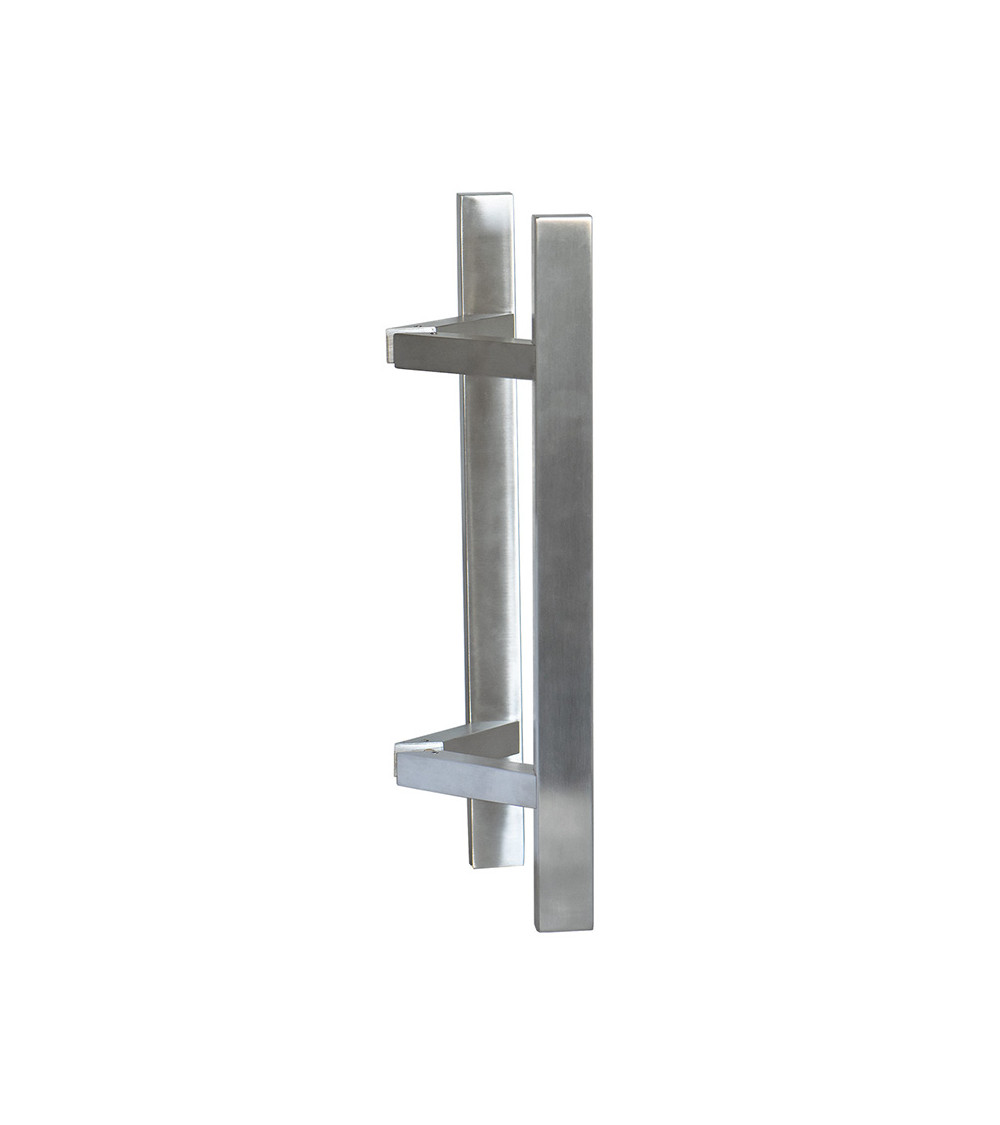Tirador desplazado rectangular en T inox doble EUROWALE