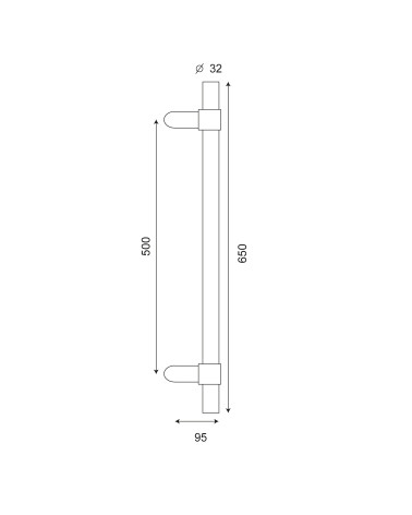 Dibujo gran tirador con anillos desplazado EUROWALE