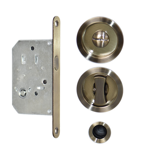 Kit corredera Bronce cazoletas redondas condena .EUROWALE