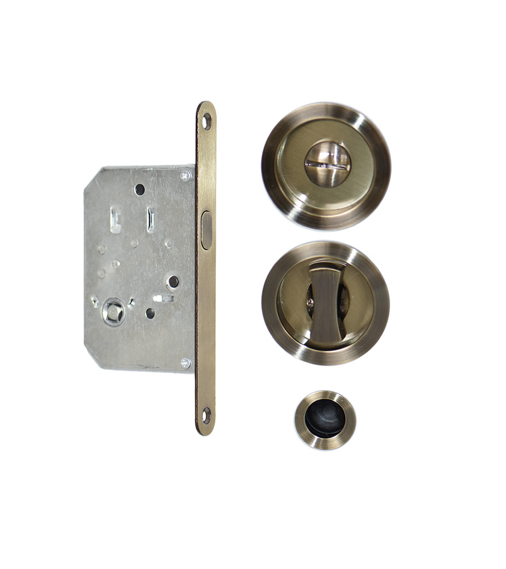 Kit corredera Bronce cazoletas redondas condena .EUROWALE