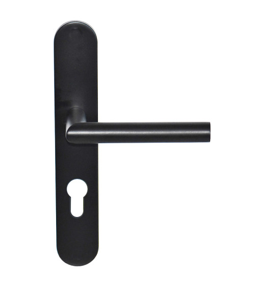 Tirador Altesse sobre placa grande negra PVD Cilindro 70