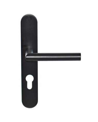Tirador Altesse sobre placa grande negra PVD Cilindro 70