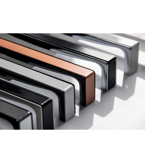 Tirador de mueble cromo brillante/blanco brillante TWIX tirador de diseño