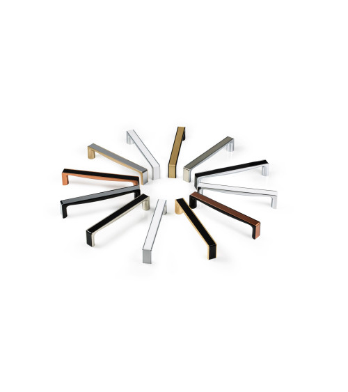 Tirador de mueble acero inoxidable/cromo brillante TWIX tirador de diseño