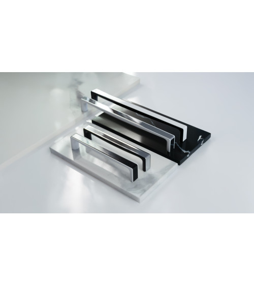 Tirador de mueble acero inoxidable/cromo brillante TWIX tirador de diseño