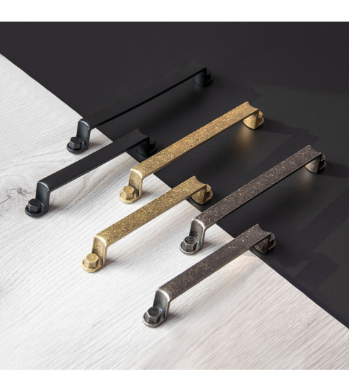 Tirador de mueble pátina sobre latón DUBLIN tirador de diseño