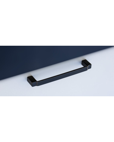 Tirador de mueble negro mate AMARO tirador de diseño montado en un cajón