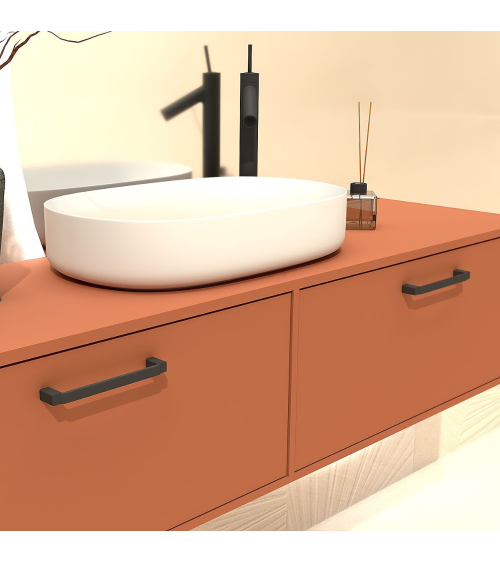 Tirador de mueble negro mate AMARO tirador de diseño