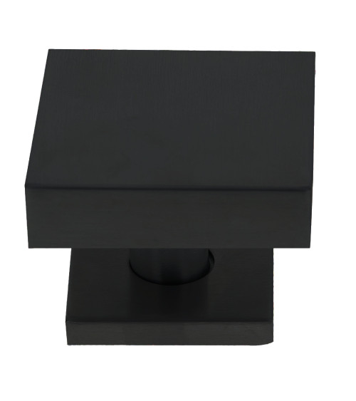 Botón de Puerta Cuadrado 70x70mm Centro en Inox con Florón 52mm