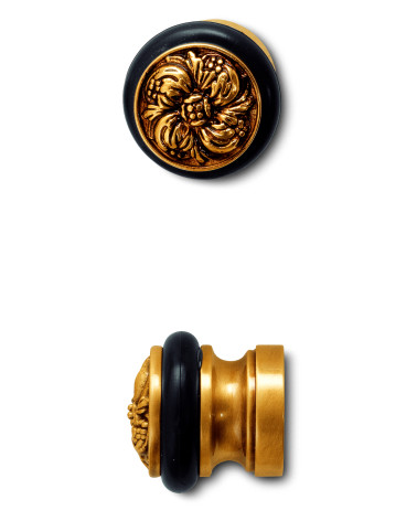 Tope de puerta PISE en acabado oro mate