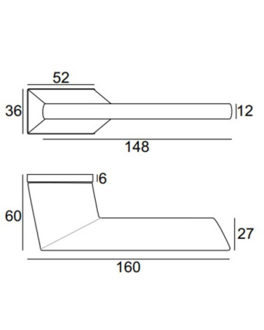 Dimensiones del tirador hexa