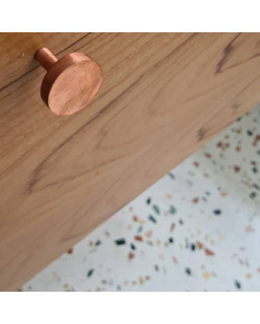 Botón de mueble en cobre NENA M