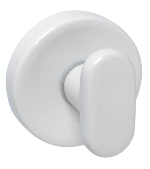 Tirador de puerta en porcelana blanca Merigous Delo Lido Cannelé - tirador de diseño