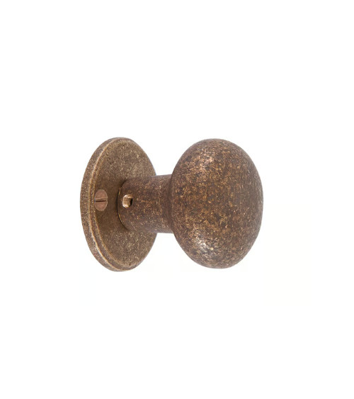 PAR BOTÓN DE PUERTA PHR /50 HIERRO ENVEJECIDO - NEGRO (VO) 45mm