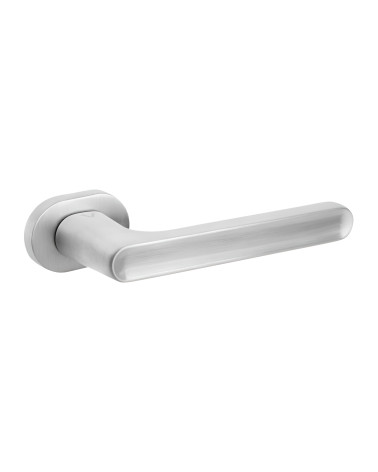Manivela de puerta cromada cepillada JACOB diseño