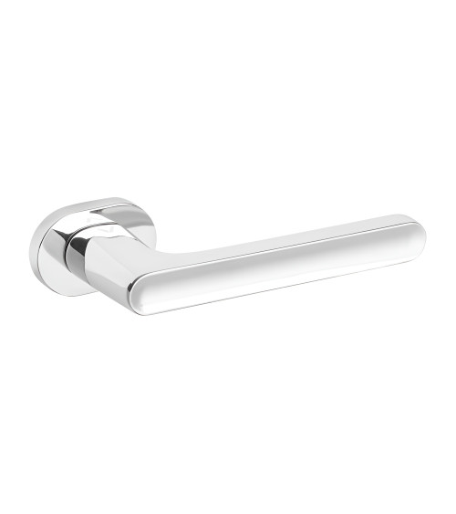Manivela de puerta cromada pulida JACOB diseño