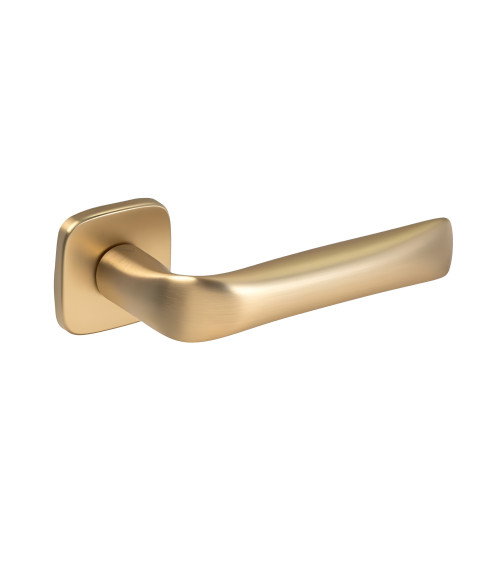 Manija de puerta dorada satinada FOLD diseño