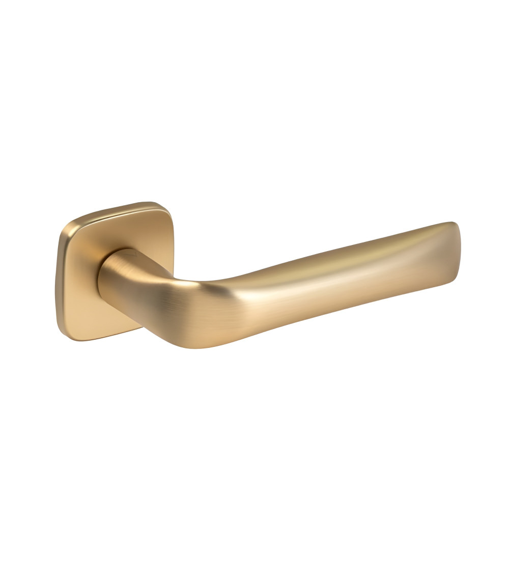 Manija de puerta dorada satinada FOLD diseño
