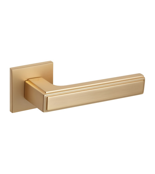 Manija de puerta dorado satinado FRESSIA diseño